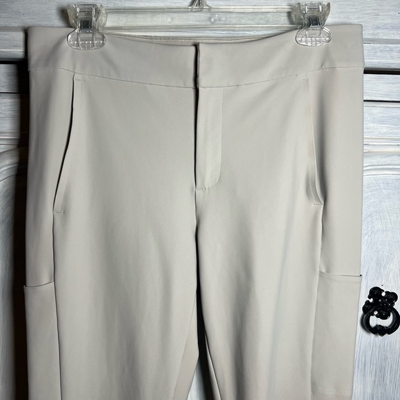 Athleta Stellar Trouser Beige Athleisure Travel Lounge Classic Active - Picture 7 of 10